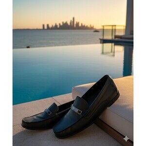 Calvin Klein Shoes Mens  Sz 11, Black, Marko Loafer Flats Slip On Moc Casual